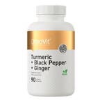 Ostrovit - Kurkuma + Zwarte Peper + Gember - 90 Tabletten, Verzenden, Nieuw, Poeder of Drank