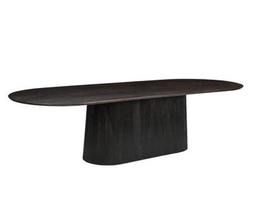 Eettafel Salvator ovaal 300 cm - Walnut | Livingfurn, Huis en Inrichting, Tafels | Eettafels, Ophalen of Verzenden, Nieuw
