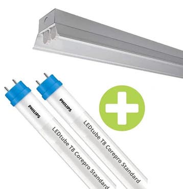 PHILIPS LED TL Armatuur 120cm (dubbel) met reflector, Ophalen of Verzenden