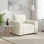 vidaXL Fauteuil Crème 100x78x84 cm Fluweel, Huis en Inrichting, Banken | Bankstellen, Verzenden, Nieuw, Eenpersoons, Stof