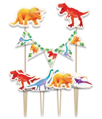 Cake Decoratie Dinosaurus (8st), Ophalen of Verzenden, Nieuw