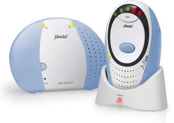 Alecto DBX-85 ECO - Babyfoon op afstand - Wit/Blauw, Verzenden, Zo goed als nieuw