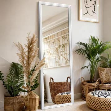 Rechthoekige Passpiegel met Massief Houten Frame, Verzenden, Nieuw