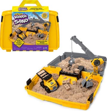 Kinetic Sand – Bouwplaatskoffer - 907g origineel Kinetic, Ophalen of Verzenden, Nieuw