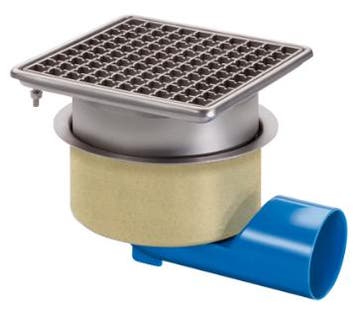 Afvoerput | RVS | 75l/min | 200 x 200 mm HorecaTraders, Verzenden, Nieuw in verpakking