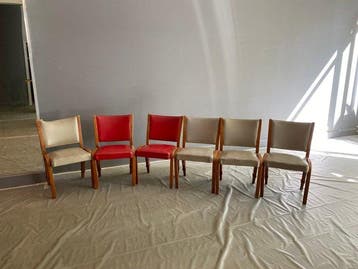 Steiner - hugues steiner - Stoel (6) - boog - kunstleer