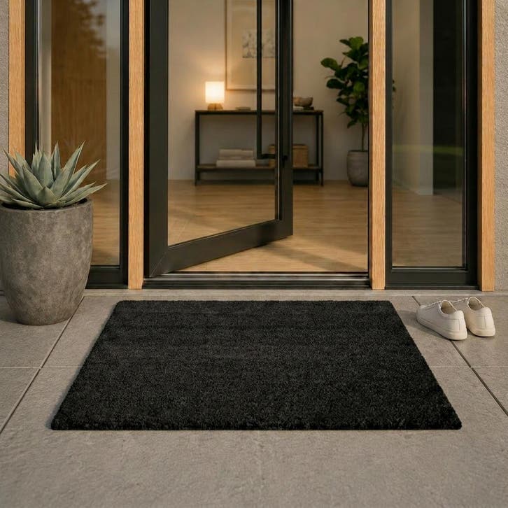 Kokosmat 80x120 cm - Zwart, Tuin en Terras, Deurmatten, Verzenden