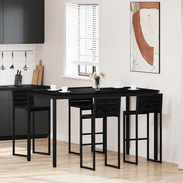 vidaXL Staande Bartafel Bewerkt hout Rechthoekig, Huis en Inrichting, Verzenden, Nieuw