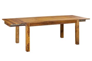 Uitschuifbare eettafel MAKASSAR 160-240cm sheesham hout, Ophalen of Verzenden, Nieuw
