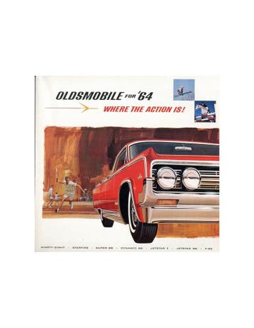 1964 OLDSMOBILE PROGRAMMA BROCHURE ENGELS, Nieuw, Author