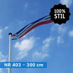 NR 403: Wimpel Groningen 100% stil-300cm (zonder stokje (met, Nieuw