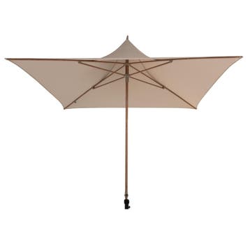 Vivenda stokparasol 270x270 cm houtlook frame zand 4, Ophalen of Verzenden, Nieuw