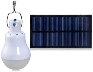LED lamp Portable op Zonne-Energie - 130 Lm Koud Wit, Kunststof, Minder dan 50 watt, Nieuw, Ophalen of Verzenden