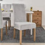 Ruhhy Grijze Velours Stoelhoes: Universele Bescherming en..., Doe-het-zelf en Verbouw, Hout en Planken, Ophalen of Verzenden, Nieuw