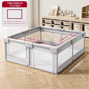 Baby Box en Kinder Speelhek met Schuimbescherming, Verzenden, Nieuw