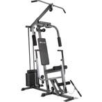 Krachtstation home gym met bankdrukmodule - zwart, Verzenden, Nieuw