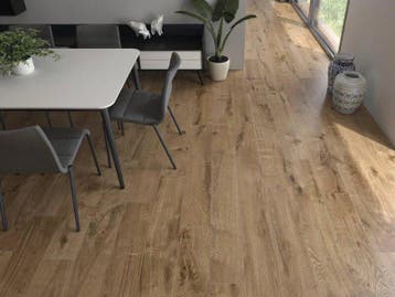 Vloertegel/Wandtegel Coem Houtlook Donker Eiken 20x120, Doe-het-zelf en Verbouw, Tegels, 60 cm of meer, Keramiek, Nieuw, Ophalen of Verzenden