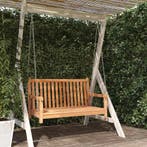 vidaXL Schommelbank 114x60x64 cm massief teakhout, Tuin en Terras, Tuinbanken, Verzenden, Nieuw, Teakhout