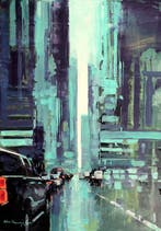 Adam Wajerczyk - New York street XL, Antiek en Kunst
