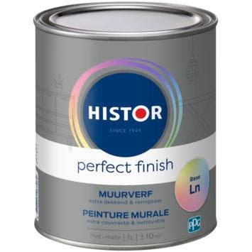 Histor Perfect Finish Muurverf Reinigbaar Matt RAL 9001 |, Verzenden, Wit, Nieuw, Verf
