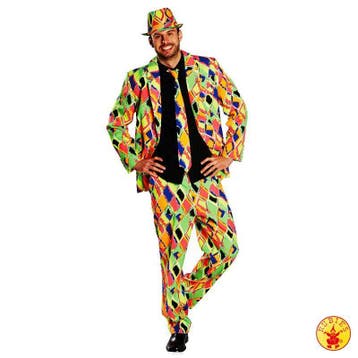 Disco Mottosuit neon, Ophalen of Verzenden, Nieuw