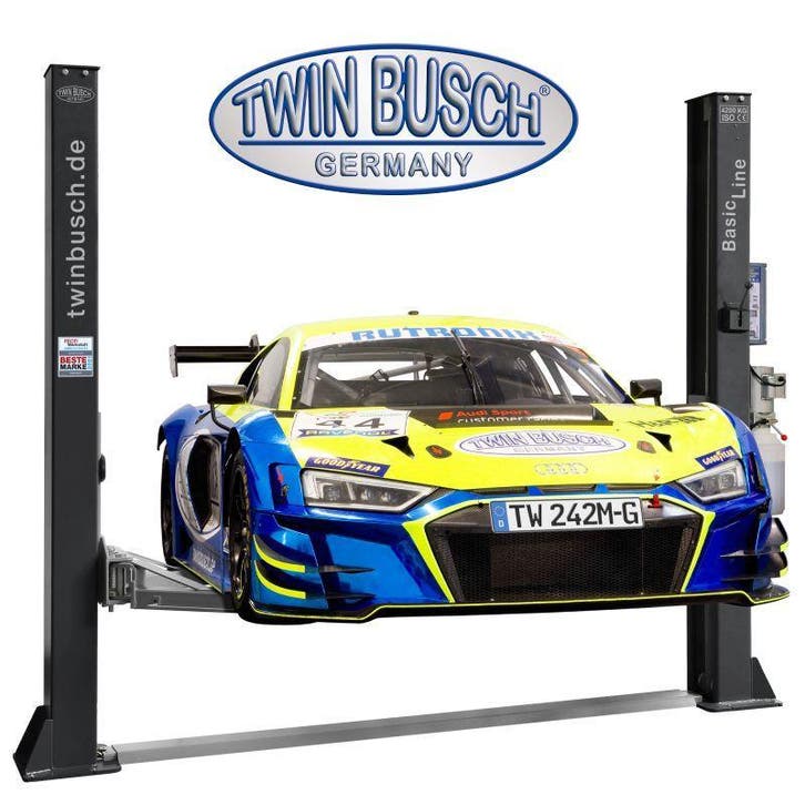 2Koloms Hefbrug 4.2T 230V TW242M Grijs antractiet Twinbusch, Auto diversen, Autogereedschap, Nieuw, Ophalen of Verzenden