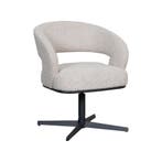 Stoel Monaco | Naturel | Royal Boucle | Zwart Metalen Frame, Verzenden, Nieuw in verpakking