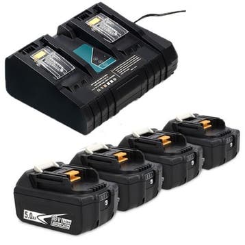 Startset: 4x Makita BL1850B / 18V LXT accu, 123accu huismerk, Doe-het-zelf en Verbouw, Gereedschap | Machine-onderdelen en Toebehoren