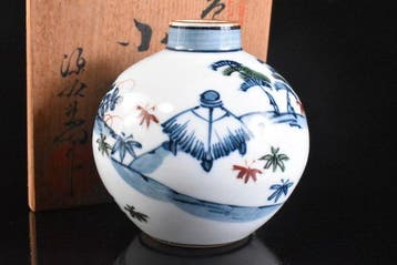 Vaas - Arita-porselein Gen-emon-kiln Ko-Imari-stijl kleine, Antiek en Kunst