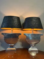 Heavy - Kolom vloerlamp (2) - Nickel, Verchroomd - Castle, Antiek en Kunst