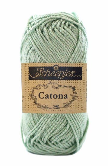 Scheepjes Catona 50 gram - 402 silver green - Katoen Garen, Ophalen of Verzenden, Nieuw