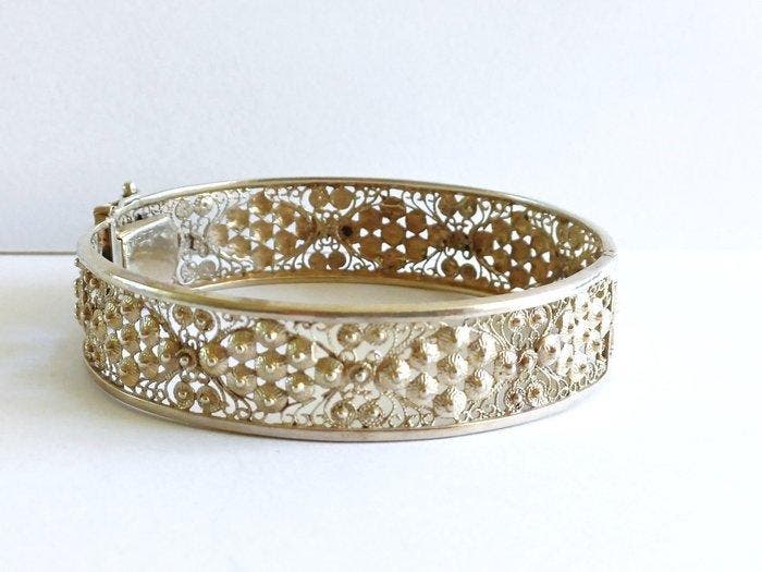 Zonder minimumprijs - Armband Zilver - Filigrain Zeeuwse, Sieraden, Tassen en Uiterlijk, Armbanden