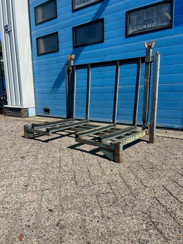 Gebruikte Enkelzijdige stapelbare glasbok 1400x800x1100mm, Doe-het-zelf en Verbouw, Kratten en Dozen, Ophalen, Gebruikt, 100 cm of meer