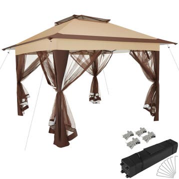 Tectake® Strandstoel Coral, Inklapbaar Met Rugzakfunctie - Set Van 2