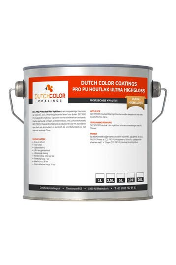 DCC PRO PU Houtlak Ultra HighGloss RAL 7021 | Zwartgrijs 20L, Verzenden, Zwart, Nieuw, 15 tot 20 liter