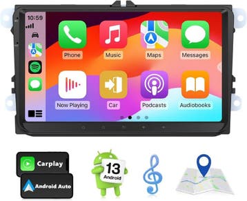 Android Autoradio VW Golf/Seat | 9 inch | Retourdeal 54%, Ophalen of Verzenden, Gebruikt