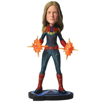 Avengers: Endgame Head Knocker Bobble-Head Captain Marvel 20, Verzamelen, Ophalen of Verzenden, Nieuw