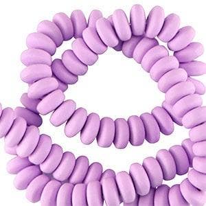 20 x Polymeer kralen rondellen 7mm Lavender purple, Ophalen of Verzenden, Nieuw, Kraal