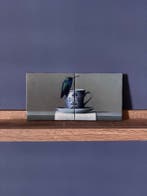 Tegels Tweeluik Kolibri op kopje, Verzenden, Nieuw