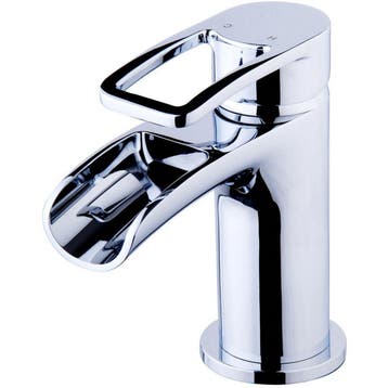 Xellanz Alegra Wastafelkraan Waterval met Clickwaste -, Doe-het-zelf en Verbouw, Sanitair, Ophalen of Verzenden, Nieuw