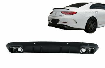 Diffuser Mercedes CLS C257 53 AMG Look Zwarte Sierstukken, Ophalen of Verzenden, Nieuw