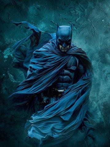 Naro - Canvas [XL] - Batman - The Dark Knight Blue Cape, Nieuw
