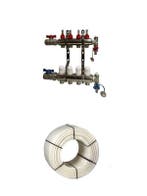 RVS 11 groeps verdeler zonder pomp + 2x 600mtr 16mm vloer..., Ophalen of Verzenden, Nieuw, Overige typen