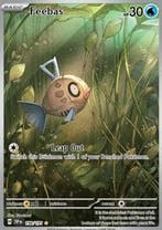 Pokémon TCG - Feebas - Surging Sparks - 198/191, Hobby en Vrije tijd, Verzamelkaartspellen | Pokémon, Verzenden, Zo goed als nieuw