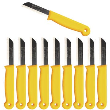 Solingen Schilmesje – RVS Glad – 16 cm met Blade Cover, Ophalen of Verzenden, Nieuw, Rvs of Chroom