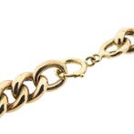 Roségouden gourmet schakelarmband, Sieraden, Tassen en Uiterlijk, Armbanden, Ophalen of Verzenden, Gebruikt, Overige kleuren, Goud