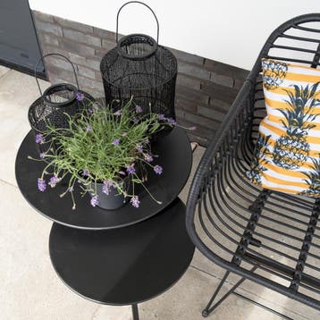 Rafael bijzettafel zwart 60 cm, Ophalen of Verzenden, Nieuw, Zwart