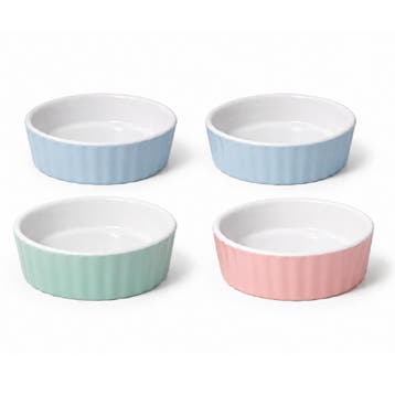 Ramekin Keramiek Ø9x5cm Set/4, Verzenden, Nieuw