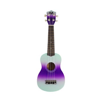 CLX Calista DC1 sopraan ukulele mint & paars, Ophalen of Verzenden, Nieuw