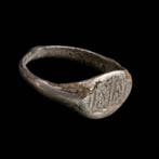 Laatantieke tijd – Middeleeuwen Zilver Prachtige ring –